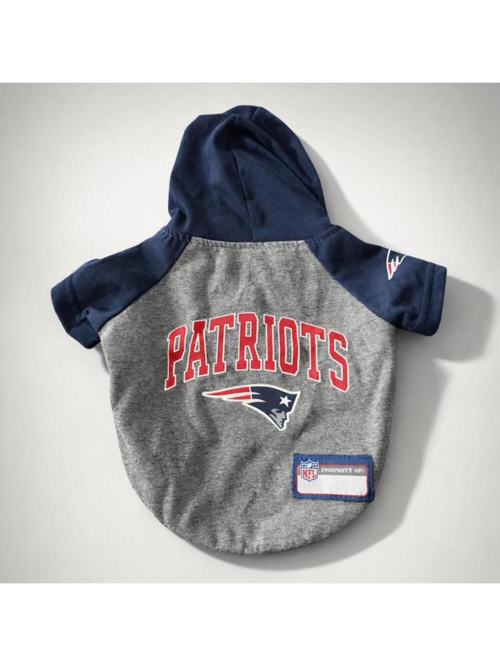 Pets First NFL New England Patriots Dog Hoodie Small